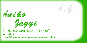 aniko gagyi business card